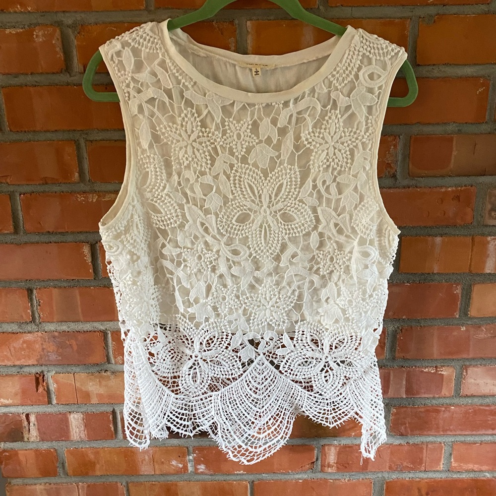 Tea N Rose Crochet Top